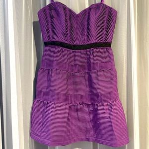BCBG - Strapless cocktail dress with pleated design. New w/ Tag.